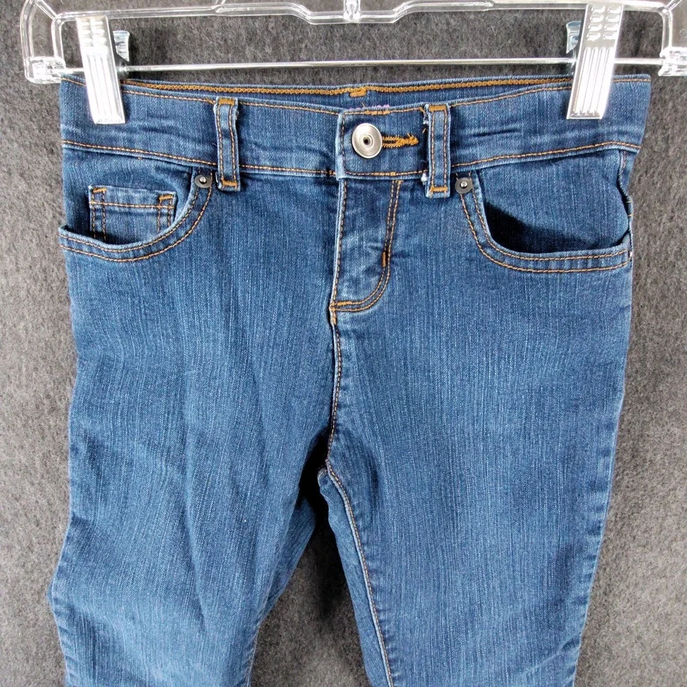 Childrens Place Jeans Youth Girls 8 Blue‎ Bootcut Stretch Adjust📸SEE📏📸